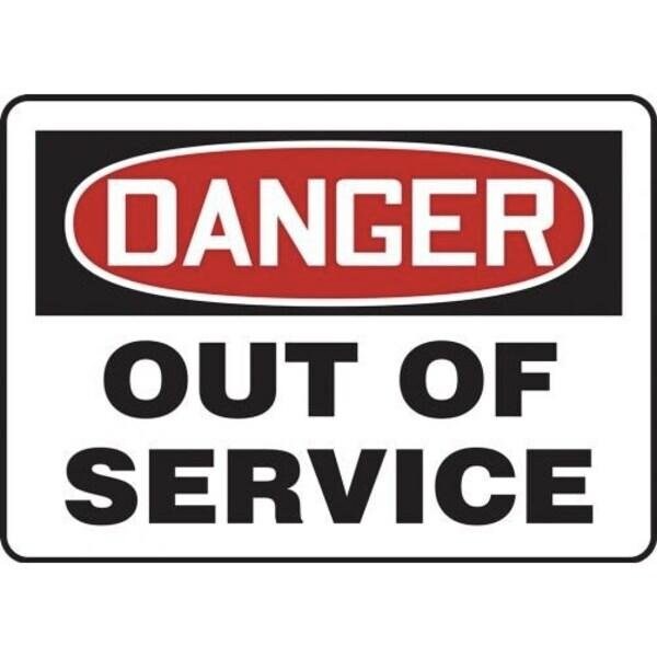 Accuform OSHA DANGER SAFETY SIGN OUT OF MEQT003VA MEQT003VA - main